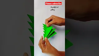 Christmas tree making | paper Christmas tree #shorts #viral #shortsvideo #youtubeshorts #christmas