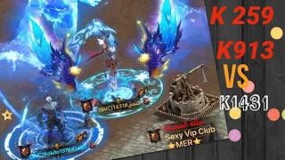 Clash of kings k1431 vs k 259 & k 913