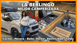 🌈 VIVIMOS EN UNA FURGONETA Mini Camper 🤏 con COCINA, DUCHA, ELECTRICIDAD, NEVERA [Furgo Celta]