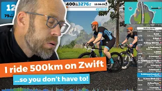 What is it really like riding 500km on Zwift?