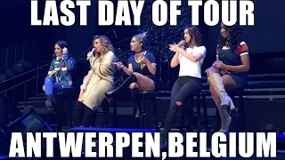 Fifth Harmony LAST SOUNDCHECK #727TourAntwerp (Lauren's new tattoo afsjeind)