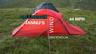 Into The WIND  - Tent Performance In High Winds - Hilleberg Jannu Vestibule Vs Tail..