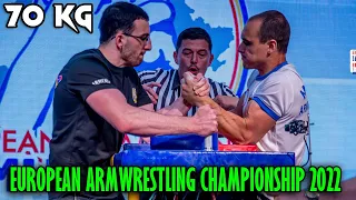 SENIOR MEN 70 kg RIGHT HAND - EUROPEAN ARMWRESTLING CHAMPIONSHIP 2022