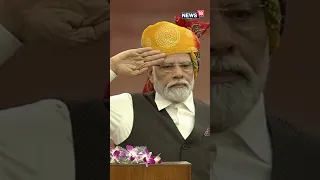 PM Modi hoists the Indian Tricolour at Red Fort on India's 77th Independence Day | News18 | #shorts