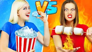 THỬ THÁCH CÔ NÀNG NÓNG VS CÔ NÀNG LẠNH || Trò đùa và mánh khóe ngoạn mục  Lửa vs Băng của RATATA!