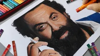 Drawing Abrar's Entry (Bobby deol) With Oil Pastel 🔥