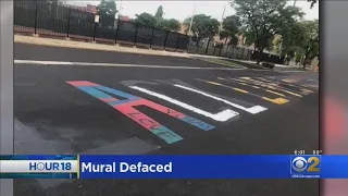 Oak Park Black Lives Matter Mural Defaced