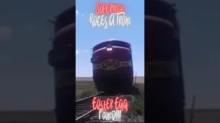 Superman Races a Train - Easter Egg Found