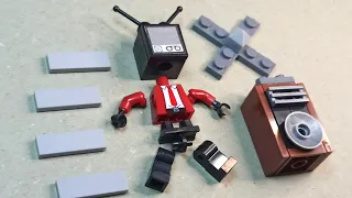 Lego Skibidi Toilets | TV Woman VS Helicopter Speakerman | Assembling Lego Minifigures unofficial