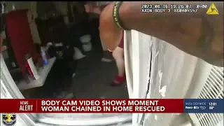 LMPD bodycam video shows dramatic rescue of woman kidnapped, chained to floor of home