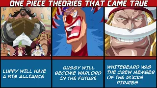 One Piece Fan Theories That Became True - Anime Facts 🔥