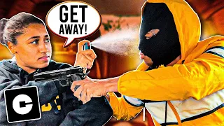 Picking My Girlfriend Up In A UBER Disguised As A Robber *GONE CRAZY*