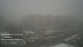 Timelapse 27-01-2019 - Новомосковск, Украина