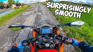 RIDING a New KTM 390 RC : Surprisingly Fun & Smooth!