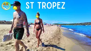 Beach Walk Saint Tropez 4K 💛 Pampelonne Beach 🧡6th August 2022
