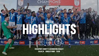 Stockport County Vs Accrington Stanley - Match Highlights - 20.04.24