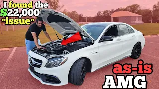 I Bought an "AS-IS" $90,000 Mercedes AMG at Auction and got 50% OFF (Twin Turbo C63s)