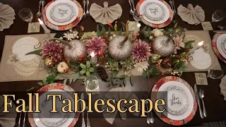 Fall Tablescape 2019/ Thanksgiving Tablescape/ Fall Centrepiece