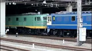 JR大宮総合車両センター　DE11-1031+EF80-36+EF58-93+EF60-510　入替作業