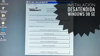 Cómo hacer una instalación DESATENDIDA de Windows 98 SE en un retro PC, paso a paso