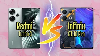 Redmi Turbo 3 VS Infinix GT 10 Pro | Full Comparison | MobileJaanch