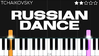 Tchaikovsky - Trepak (Russian Dance) from The Nutcracker | EASY Piano Tutorial