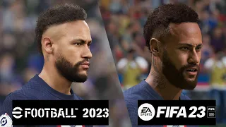 FIFA 23 vs eFootball 2023 | Paris Saint-Germain Player Faces Comparison | Fifa 23 Faces [PC/HD]