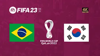 FIFA 23 Gameplay | Brasil x Coréia do Sul | Copa do Mundo Qatar 2022 | Final [4K 60FPS]