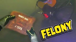 Stolen Money Bag Found River Scuba Diving Under Bridge! (WHAT'S INSIDE?)