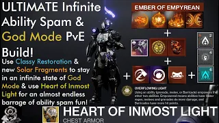 Destiny 2: The ULTIMATE Invincible Ability Spam Heart of Inmost Light Build! (Full Build Breakdown)