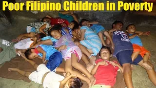 These Poor Filipino Children are Very HUNGRY! Living in Hunger. Welcome to the Philippines!