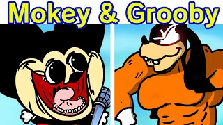 Friday Night Funkin' VS Mokey & Grooby + Cutscenes (FNF Mod) (Mickey Mouse) (Sr Pelo Mokey's Show)