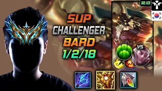 챌린저 서폿 바드 솔라리 수호자 - Challenger Bard Support vs Rakan - 롤 KR 12.13