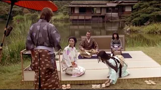 Shogun: Anjin-San Greets Lord Yoshi Toranaga, Mariko, Kiri, And Heir Yaemon At Osaka Castle Lake