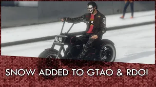 SNOW in GTA Online and Red Dead Online (No April Fools)