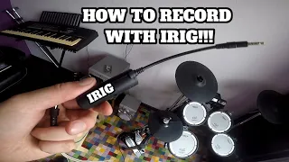 HOW TO RECORD DRUMS WITH IRIG DEVICE!!!