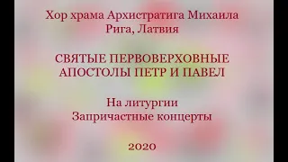 Хор храма Архистратига Михаила - На литургии - апостолы Петр и Павел