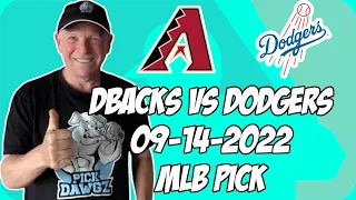 Arizona Diamondbacks vs Los Angeles Dodgers 9/14/22 MLB Free Pick Free MLB Betting Tips