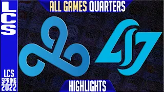 C9 vs CLG Highlights ALL GAMES | LCS Lock In Quarterfinals | Cloud9 vs Counter Logic Gaming