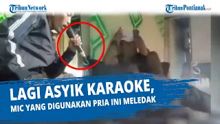 Lagi Asyik Karaoke, Mic yang Digunakan Pria ini Meledak