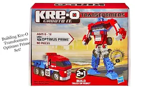 Building Kre-O Transformers Optimus Prime Set!