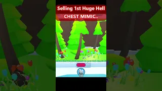 Selling my 1ST Huge Hell Chest Mimic FAST in Pet Simulator #petsimx #roblox #shorts