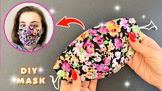 Face Mask in just 5 minutes without a sewing machine | Easy Pattern | Face Mask Sewing Tutorial