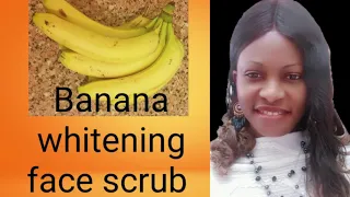 DIY face scrub. How to use banana and turmeric to brighten up your skin, reduce dark spots,acne,scar