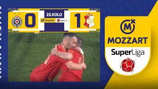 Mozzart Bet Super liga 2023/24 - 25.kolo: PARTIZAN – NAPREDAK 0:1 (0:1)