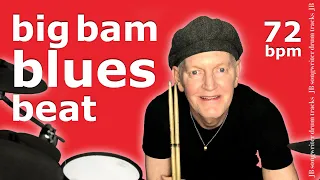 Blues Beat 72 BPM 🥁 Slow Blues Drum Backing Track - #55