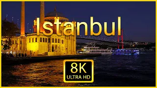 Istanbul 8K ULTRA HD - Scenic Drone Relaxation Video With Calming Piano Music