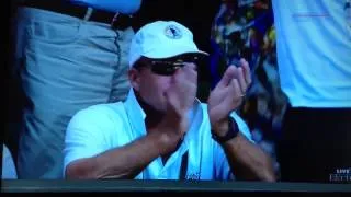 Ivan Lendl's reaction when Murray wins Wimbledon
