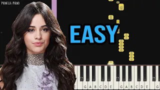 Camila Cabello - Shameless | EASY Piano Tutorial by Pianella Piano