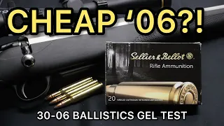 30-06 Sellier and Bellot 150gr SPCE Ballistics Gel Ammo Test